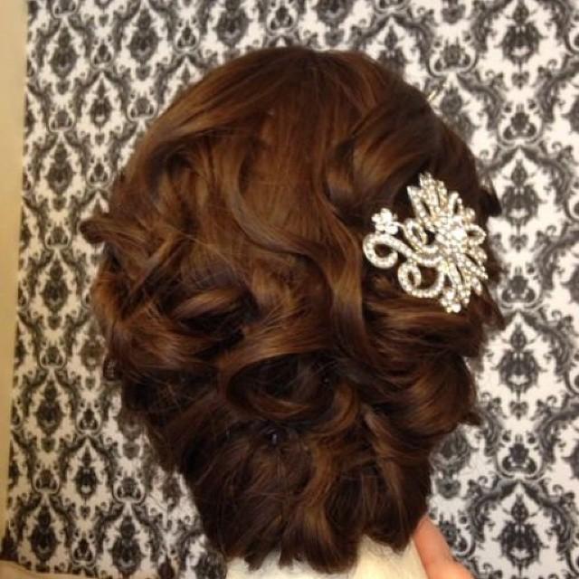 Wig Updo for a Wedding